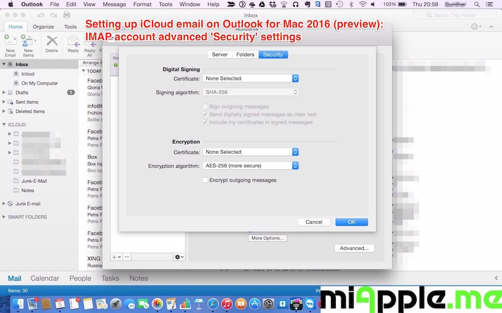 your email program is using outdated address on outlook 2016 for mac